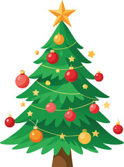 Christmas tree with ornament