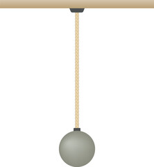 Pendulum, energy. Conservation of energy. The three forces work directly on the pendulum.
