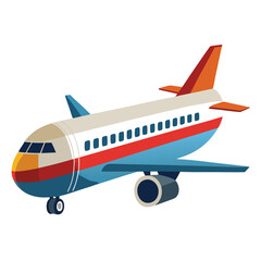 passanger-aeroplane-vactor-image-on-white-background