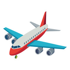 passanger-aeroplane-vactor-image-on-white-background