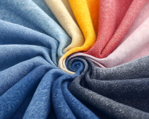 Rainbow Fabric Swirl Texture.