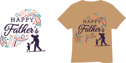 Happy father's day typhography t-shirt design