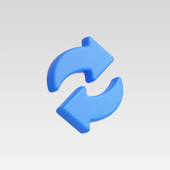 3d Realistic Recycle Icon vector illustration