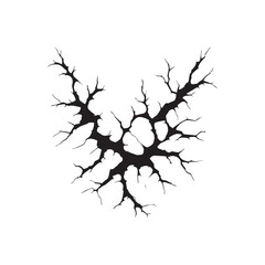 black crack texture distressed cracked surface grunge wall cracked pattern. 