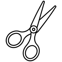 Minimal Scissors Vector on White
