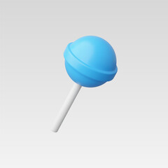 3d Realistic Lollipop Icon Vector Illustration