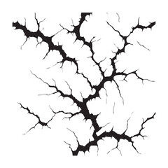 black crack texture distressed cracked surface grunge wall cracked pattern. 