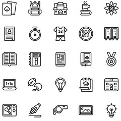 School Icons Academic Journey Visualized