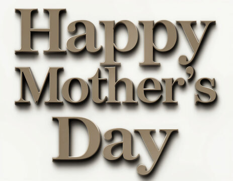 Mother's Day card with bold text