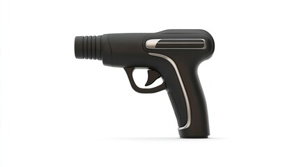 Black handgun-shaped tool, futuristic design