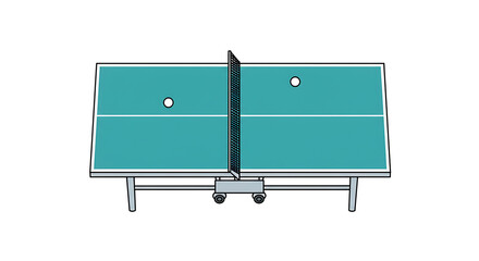 Table Tennis A Top-Down View of the Gameplay and Equipment