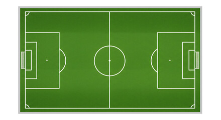 Soccer Field Aerial View of a Football Pitch
