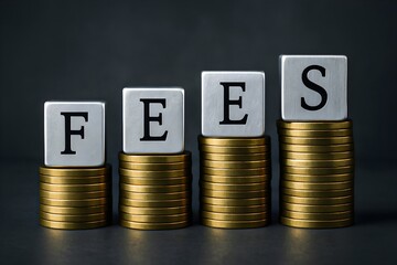 fees finance money cost savings business banking tax payment expenses price investment budget success economy interest accounting concept wealth growth economy coins cash income profit