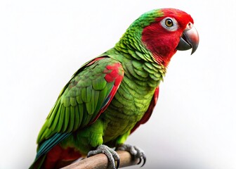 Obraz premium Red-Green Amazon Parrot Silhouette, Tropical Bird Profile, Exotic Avian, Wildlife Silhouette, Bird Silhouette Photography