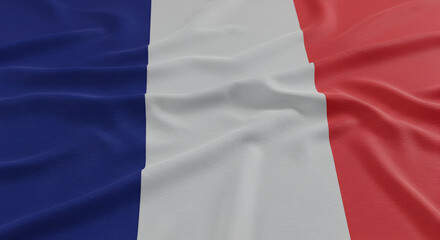 Fototapeta premium French Flag: High-Resolution Image of the Tricolore