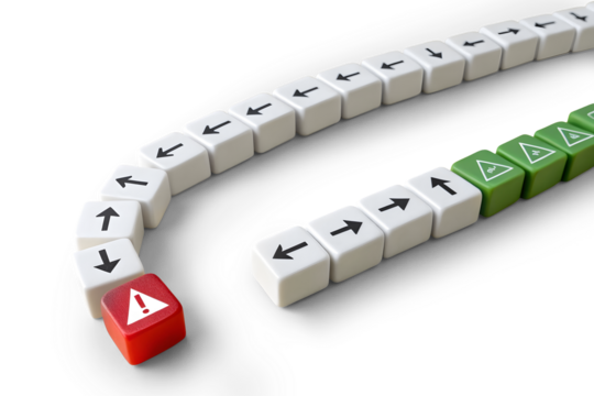 Something that made me rethink my plans. Be warned and retreat. Deterrence strategy. Importance of flexibility and adaptability. Heed the warning signs and consider an alternative path concepts