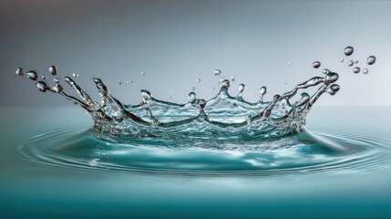 Water drop symbolizing liquidity management blueprint icon concept for smooth asset management and financial flow