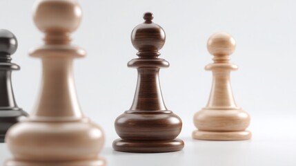 Chess set depicting long-duration asset strategies icon concept with focus on positioning for financial success