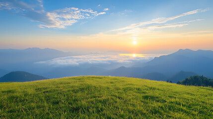 Sunrise over Mountain Meadow.