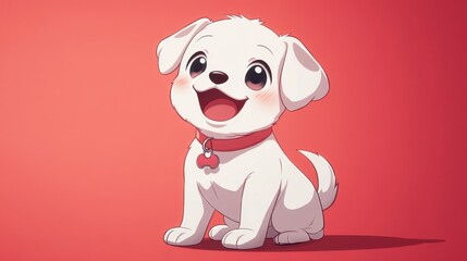 Cute manga puppy