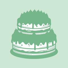 birthday cake vector illustration