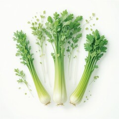 Fresh Celery Stalks Crisp, Refreshing and Full of Flavor.