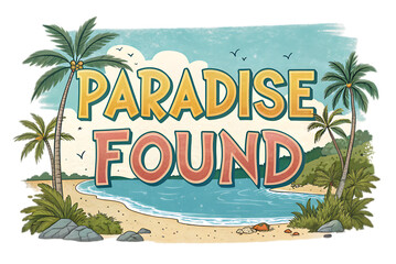 summer vacation isolated on transparent background