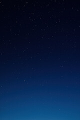 Starlit Night Sky with Deep Blue Gradient – Serene Astronomy and Space Background