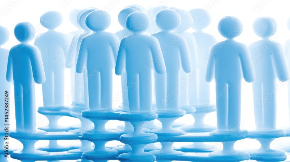 Aufkleber group of diverse individuals standing together in a circle representing community and peer-to-peer w