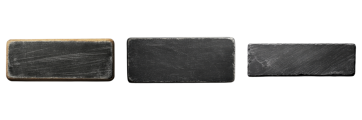 Set of chalkboard eraser isolated on transparent, PNG