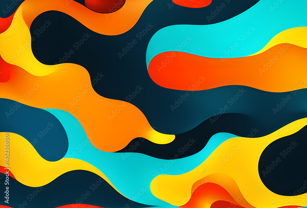 Poster new rainbow bright gradient background with mixed colors with tile transition, threads top, in good 