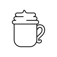 Viennese Coffee Vector icon