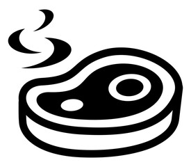 This icon shows a delicious piece of grilled meat perfectly cooked.