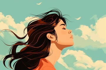 Girl Gazing at the Horizon