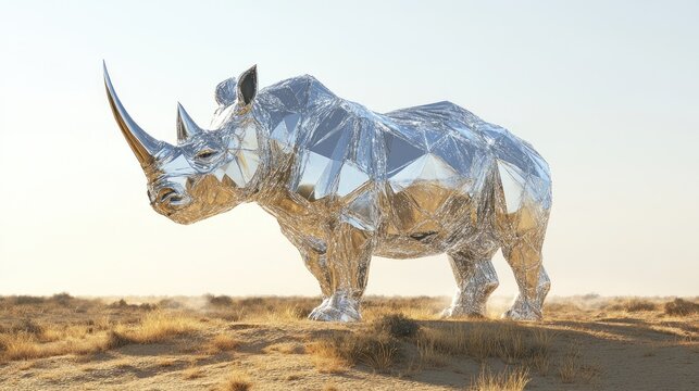 rhino in the wild