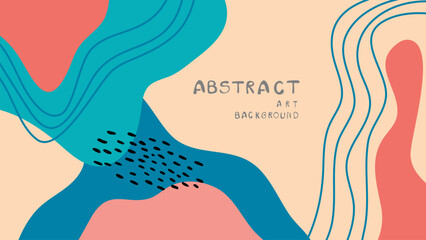 vector abstract liquid and fluid shapes background for banner