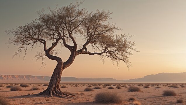 dead tree in the desert