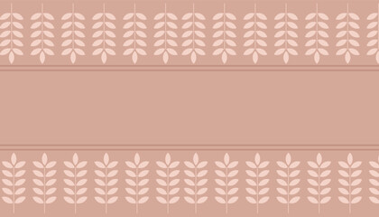 Elegant botanical pattern background design for invitation cards and banner