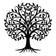 Obraz premium vector tree silhouette