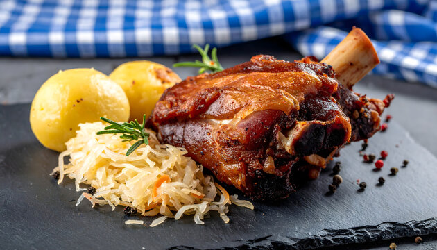 schweinshaxe, schweinebraten, braten, essen, gericht, neu, haxe, Schweinshaxe, wiesn, oktoberfest, sauerkraut, kn&ouml;del, klo&szlig;, kl&ouml;&szlig;e, fleisch, feigling, mahl, gebraten, abendessen, gegrillt, knusprige, 