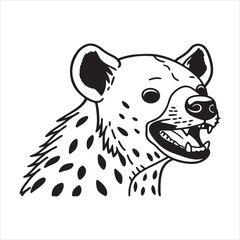 Close-Up of Laughing Spotted Hyena in Natural Habitat