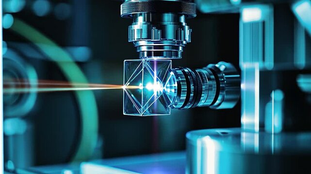Precision Laser Focusing on Crystal