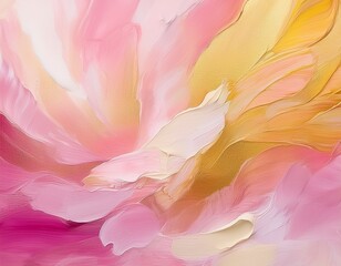 soft pink and yellow hues blend in an abstract painted style gentle brushstrokes create a calming and visually soothing background