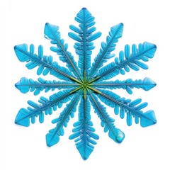 Stunning Blue Snowflake Design for Winter Decor