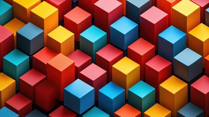 Obraz premium Abstract multicolored geometric shapes background