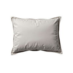 A sleek, minimalist gray pillow with a smooth texture and clean edges.