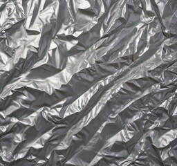 Crumpled silver foil, metallic texture, shiny backdrop,  elegant,  silver texture,  foil texture
