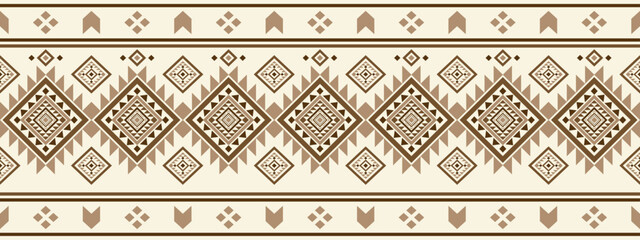 Southwest Native seamless pattern ethnic tribal Aztec geometric Navajo Native American fabric colorful design vector for textile print