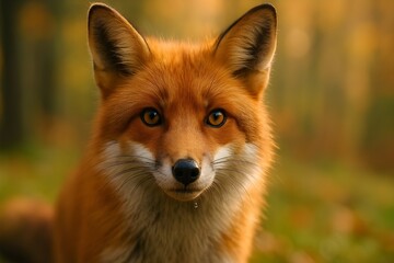 red fox in the wild