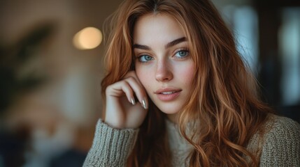 Elegant woman conversation